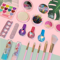 HKM-516179 Kids Pretend Makeup Play Set with Lipstick and Nail Accessories for Creative Dress-Up Fun