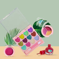 HKM-516179 Kids Pretend Makeup Play Set with Lipstick and Nail Accessories for Creative Dress-Up Fun