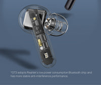 HKM-516243 True Wireless In-Ear Sports Headphones with Bluetooth 5.0, 24-Hour Battery Life, Noise Reduction, and Voice Assistant Functionality