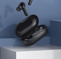 HKM-516243 True Wireless In-Ear Sports Headphones with Bluetooth 5.0, 24-Hour Battery Life, Noise Reduction, and Voice Assistant Functionality