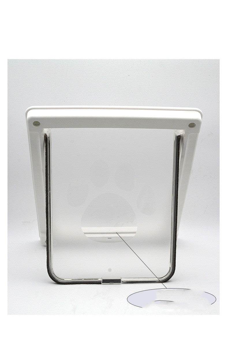 HKM-516371 Pet Supplies Plastic Door Fence for Dogs - Available in White, Brown, Black, Two Sizes