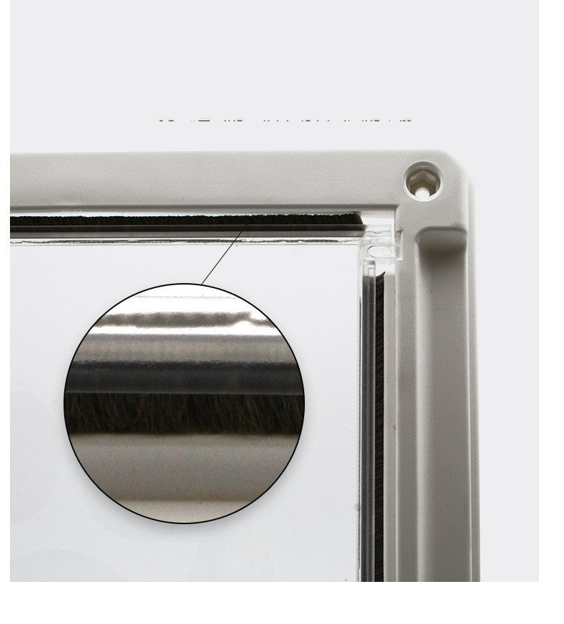 HKM-516371 Pet Supplies Plastic Door Fence for Dogs - Available in White, Brown, Black, Two Sizes