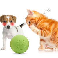 HKM-516627 Durable Rubber Elastic Ball for Dogs - Bite-Resistant Molar Training Toy, 6.3cm, Red/Yellow/Green