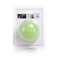 HKM-516627 Durable Rubber Elastic Ball for Dogs - Bite-Resistant Molar Training Toy, 6.3cm, Red/Yellow/Green