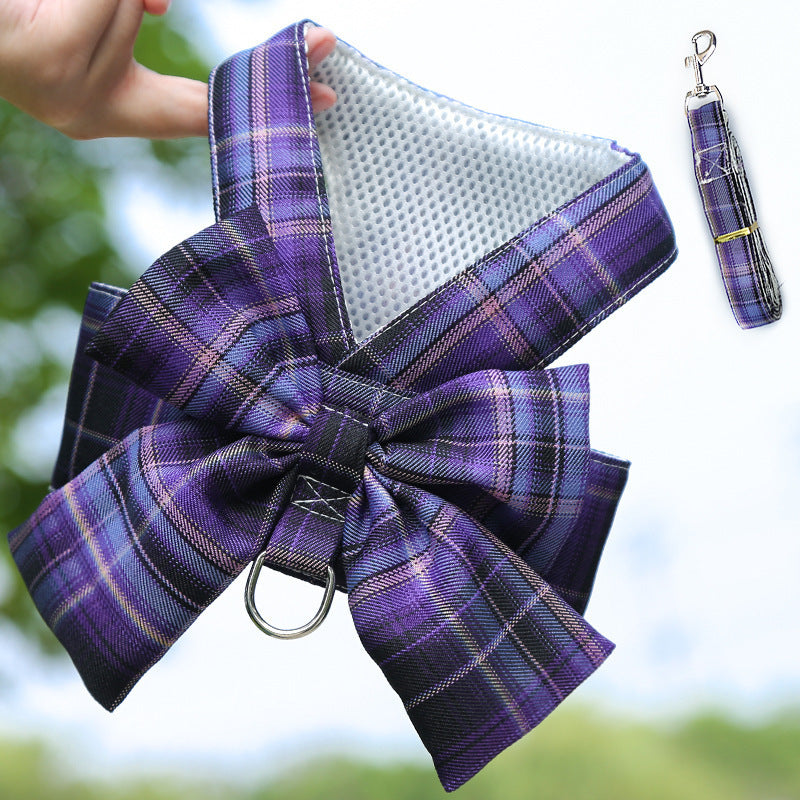 HKM-516691 Lattice Pattern Dog Leash with Adjustable Skirt Strap in Multiple Sizes