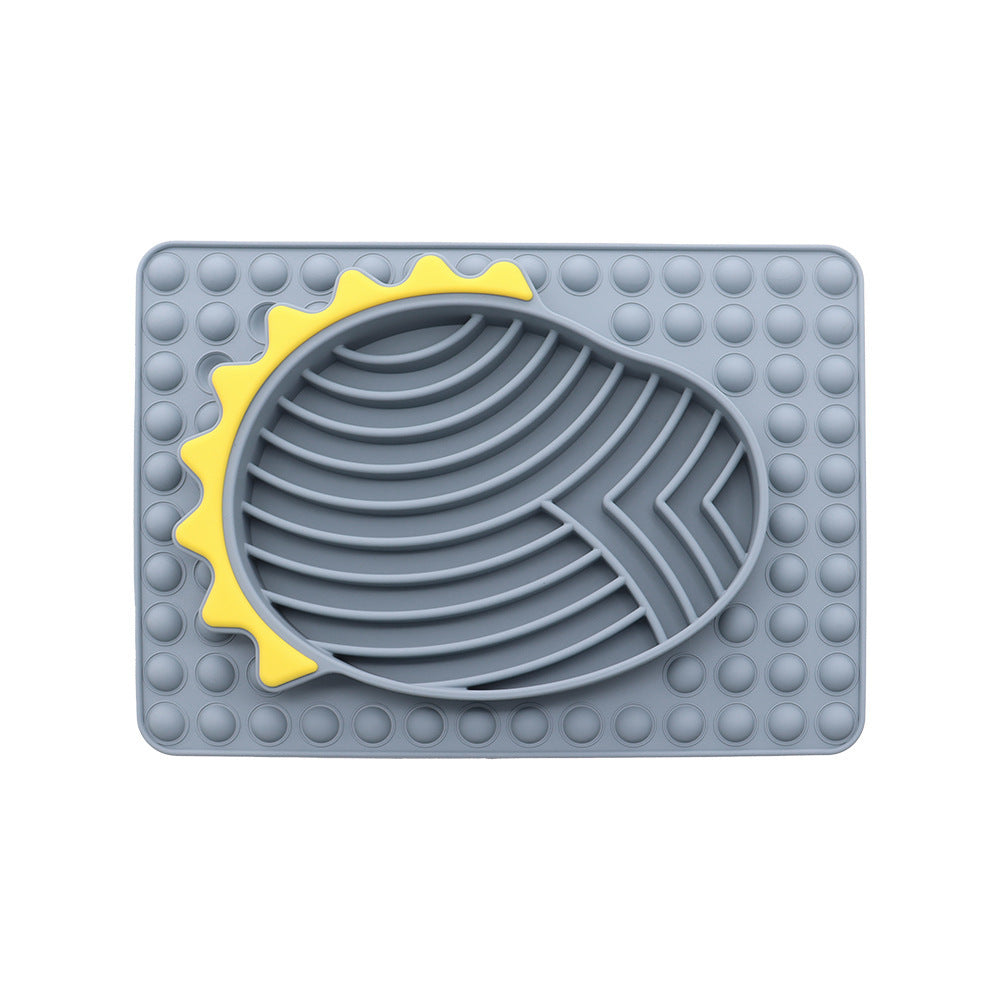 HKM-516691 Slow Feeder Licking Mat for Dogs and Cats - Stable Smooth Texture Lick Pad for Controlled Eating