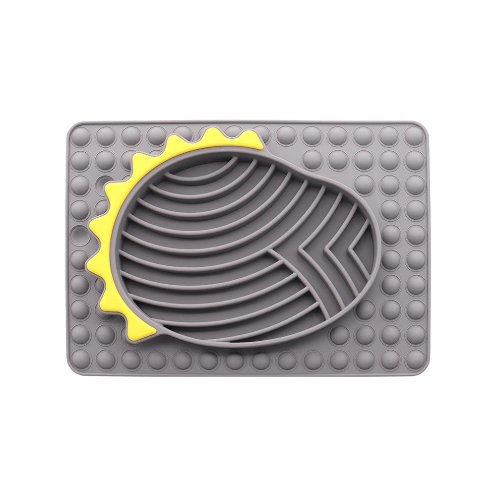 HKM-516691 Slow Feeder Licking Mat for Dogs and Cats - Stable Smooth Texture Lick Pad for Controlled Eating