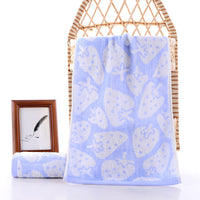 HKM-516755 Bamboo Fiber Strawberry Towel - Lightweight, Absorbent & Soft with Various Color Options