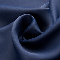 HKM-516883 Dark Blue Printed Blackout Curtains for Bedroom - Modern Vertical Shades