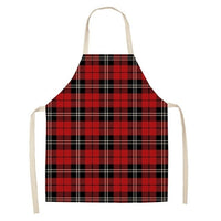 HKM-516947 Linen Christmas Apron - Creative Cotton Blend Design, 68x55 cm