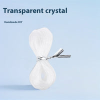 HKM-517011 Beaded Crystal Transparent Handmade Pendant Rope Necklace and Bracelet - Versatile 0.8mm Sizes Available