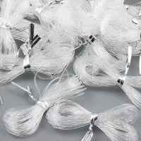 HKM-517011 Beaded Crystal Transparent Handmade Pendant Rope Necklace and Bracelet - Versatile 0.8mm Sizes Available