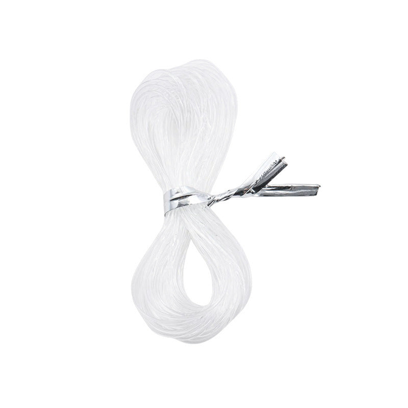 KTX-517011 Beaded Crystal Transparent Handmade Pendant Rope Necklace and Bracelet - Versatile 0.8mm Sizes Available