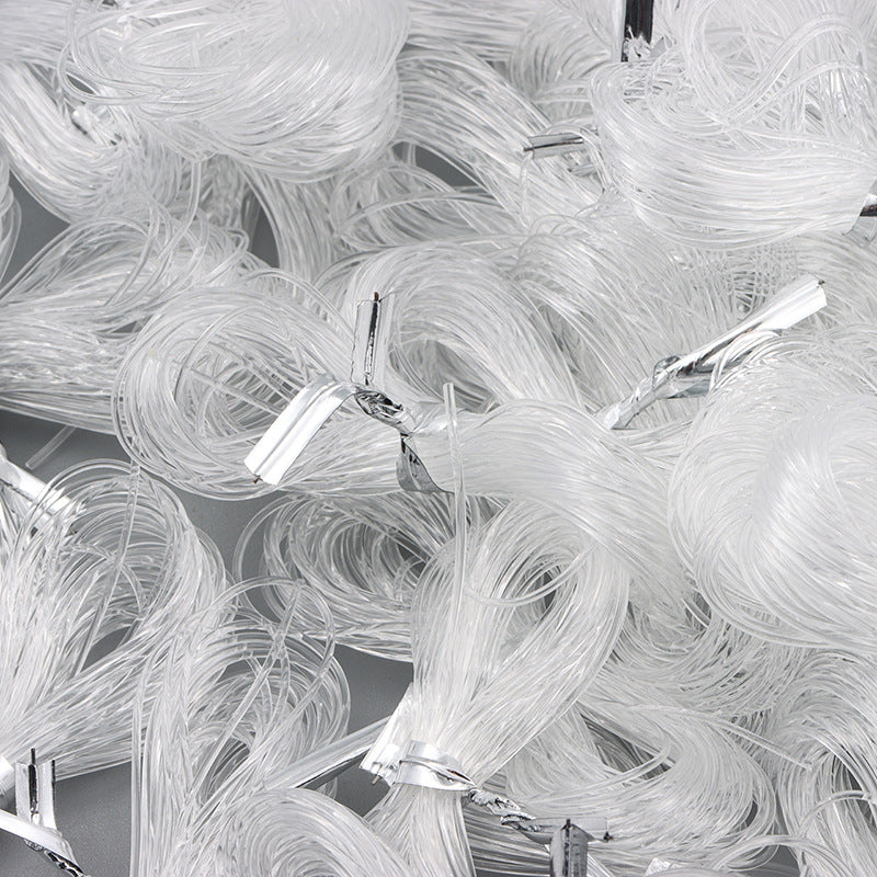 KTX-517011 Beaded Crystal Transparent Handmade Pendant Rope Necklace and Bracelet - Versatile 0.8mm Sizes Available