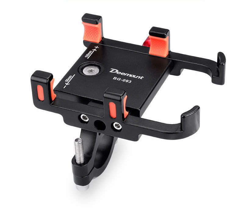 HKM-517395 Aluminum Alloy Bicycle Mounting Bracket for 20mm-34mm Pipes, Compatible with Phones 60mm-100mm Wide