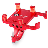 HKM-517395 Aluminum Alloy Bicycle Mounting Bracket for 20mm-34mm Pipes, Compatible with Phones 60mm-100mm Wide