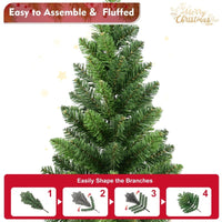 HKM-517459 2ft PVC Desktop Trees - Set of 2 with 68 Tips