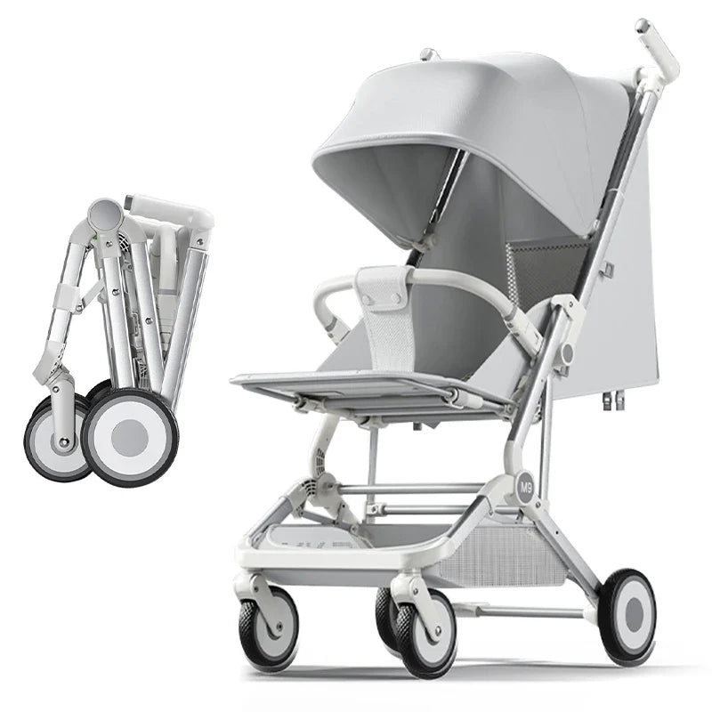 HKM-517523 Lightweight Foldable Baby Stroller with Dinner Plate Feature for Convenient Travel