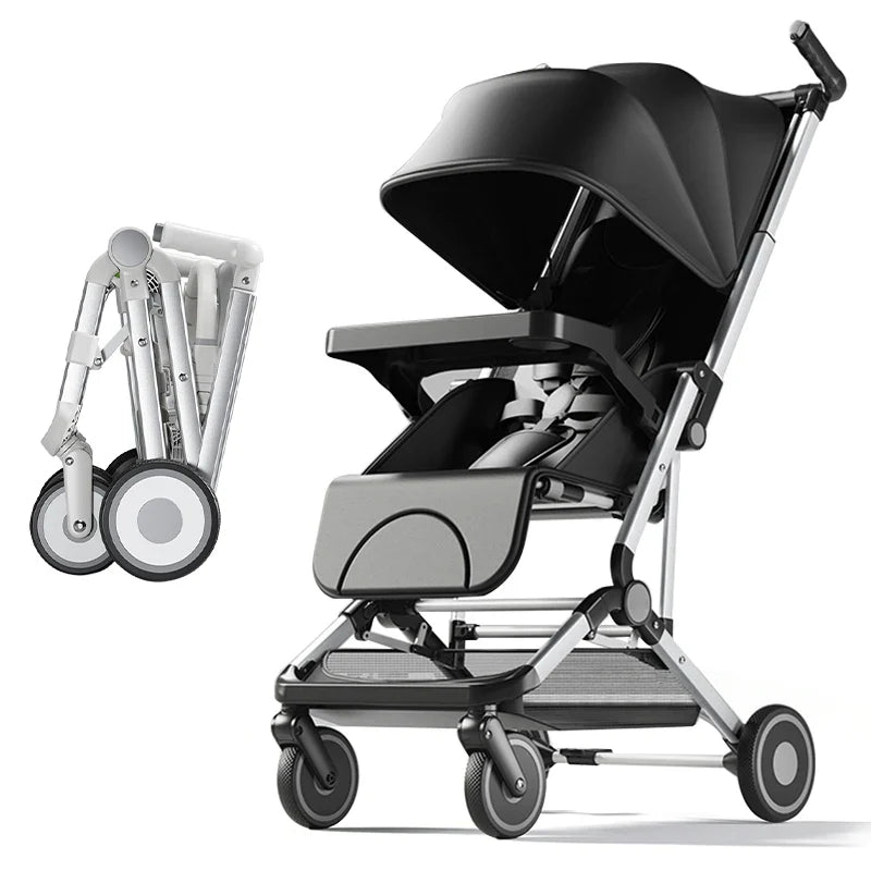 HKM-517523 Lightweight Foldable Baby Stroller with Dinner Plate Feature for Convenient Travel