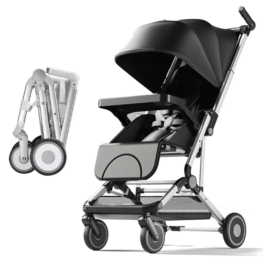 HKM-517523 Lightweight Foldable Baby Stroller with Dinner Plate Feature for Convenient Travel