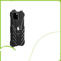 HKM-517587 Metal Shock-Resistant Mobile Phone Case with Cool Hollow Design for Multiple iPhone Models