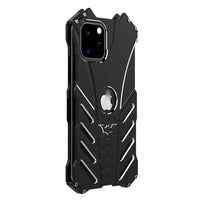 HKM-517587 Metal Shock-Resistant Mobile Phone Case with Cool Hollow Design for Multiple iPhone Models
