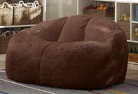 HKM-517715 Modern Minimalist Sherpa Fabric Bay Window Lazy Sofa - Single/Double Size, Perfect for All Ages