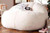HKM-517715 Modern Minimalist Sherpa Fabric Bay Window Lazy Sofa - Single/Double Size, Perfect for All Ages