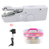 HKM-517843 Mini Handheld Electric Sewing Machine Set for Quick Repairs and Crafting