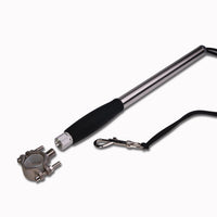 HKM-518291 Dog Walking Handheld Rope with Stainless Steel Chain, 44cm Length, 190cm Stretchable