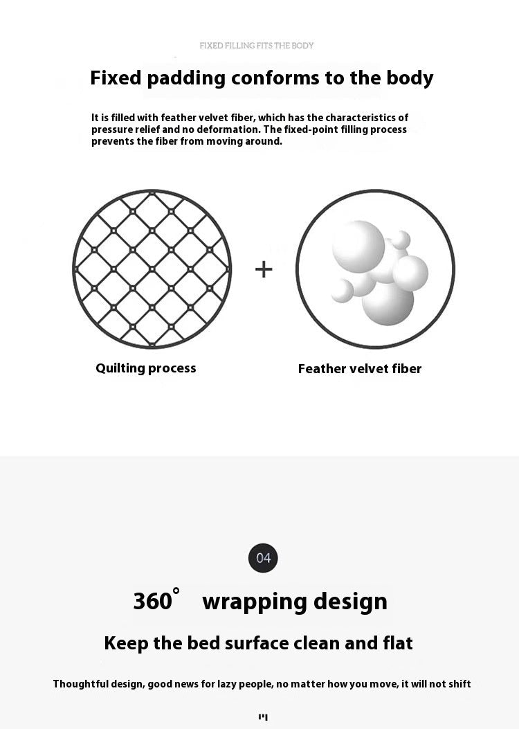 HKM-518291 Waterproof Mattress Protector with Geometric Pattern - Dust and Urine-Proof Bedspread for 5-25cm Mattresses