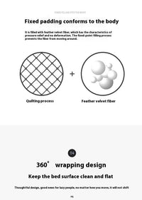 HKM-518291 Waterproof Mattress Protector with Geometric Pattern - Dust and Urine-Proof Bedspread for 5-25cm Mattresses