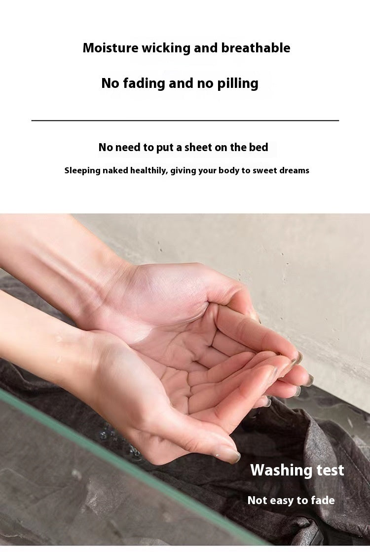 HKM-518291 Waterproof Mattress Protector with Geometric Pattern - Dust and Urine-Proof Bedspread for 5-25cm Mattresses