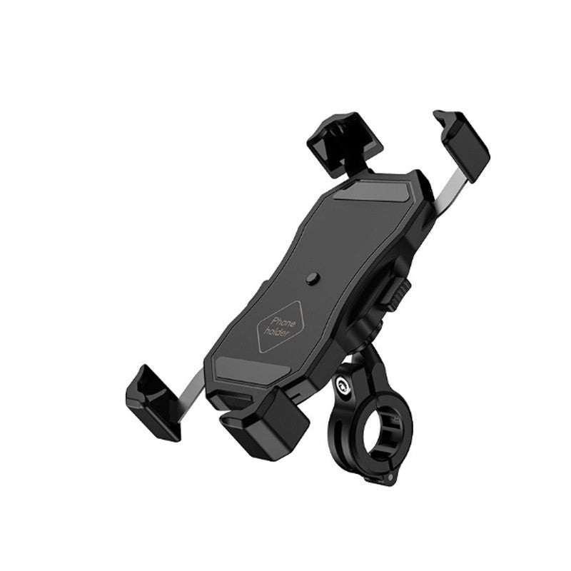 HKM-518547 Motorcycle Aluminum Alloy Mobile Phone Navigation Bracket with Wireless Charging Capability for Devices 3.5-6.5 Inches