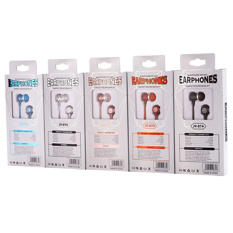 HKM-518547 Wired In-Ear Headset with Microphone for PC Use - 3.5mm Connector, 40mm Drivers, 1.8m Cord