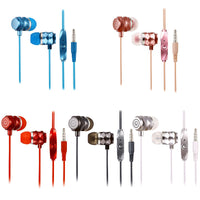 HKM-518547 Wired In-Ear Headset with Microphone for PC Use - 3.5mm Connector, 40mm Drivers, 1.8m Cord