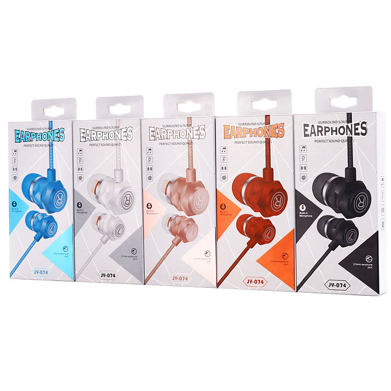HKM-518547 Wired In-Ear Headset with Microphone for PC Use - 3.5mm Connector, 40mm Drivers, 1.8m Cord