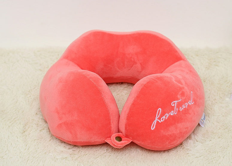 HKM-518611 U-Shaped Pillow for Office and Study, Soft Spandex with High-Quality PP Cotton, 30x31.5x12CM