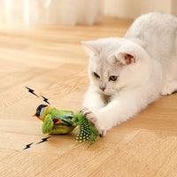 HKM-518931 Interactive Flapping Bird Cat Toy with Chirping Sound and Motion