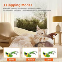 HKM-518931 Interactive Flapping Bird Cat Toy with Chirping Sound and Motion