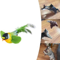HKM-518931 Interactive Flapping Bird Cat Toy with Chirping Sound and Motion
