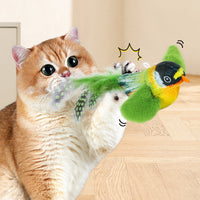 HKM-518931 Interactive Flapping Bird Cat Toy with Chirping Sound and Motion