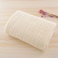 HKM-519059 Infant Cotton Quilt Blanket with Six-Layer Pleated Bubble Yarn, 110x110 cm