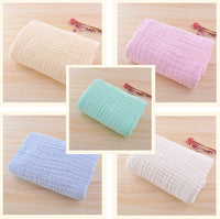 HKM-519059 Infant Cotton Quilt Blanket with Six-Layer Pleated Bubble Yarn, 110x110 cm