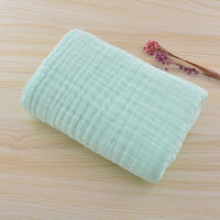 HKM-519059 Infant Cotton Quilt Blanket with Six-Layer Pleated Bubble Yarn, 110x110 cm