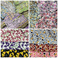 HKM-519315 Botanical Print Bubble Fabric for Children's Clothing, 100% Cotton, 128CM Wide