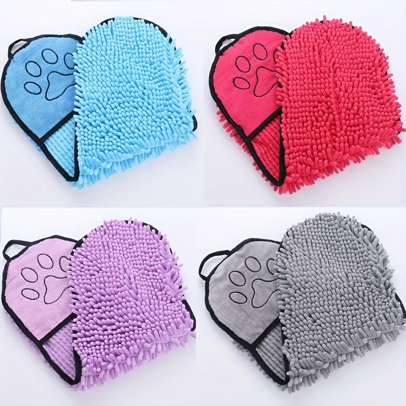 HKM-519315 Super Absorbent Microfiber Dog Towel with Hand Pockets for Quick Drying - Washable and Durable
