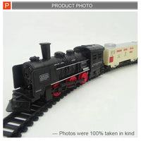 HKM-519443 Electric Railway Toy Train Set with Sound and Light for Kids Ages 2-13