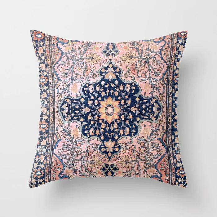 HKM-519443 Ethnic Minimalist Style 45x45cm Short Plush Sofa Cushion