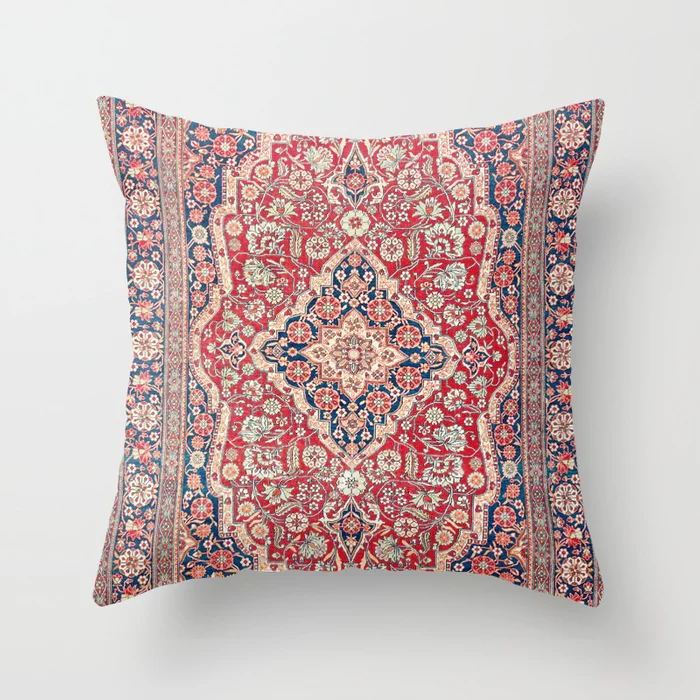 HKM-519443 Ethnic Minimalist Style 45x45cm Short Plush Sofa Cushion